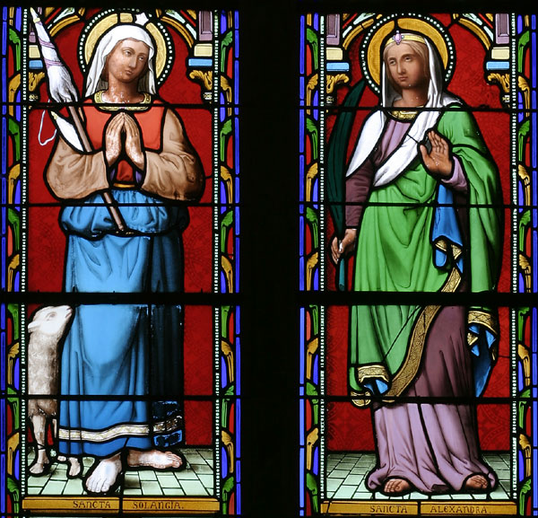 Sainte Solange et sainte Alexandra