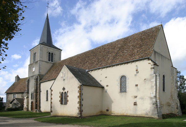 Vue de l'église prise du sud-est