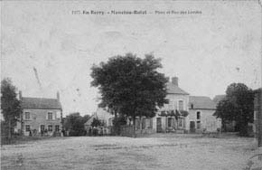 Place et rue des lavoirs, carte postale du 1er quart 20e siècle