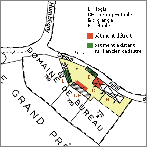 Extrait du cadastre de 1988