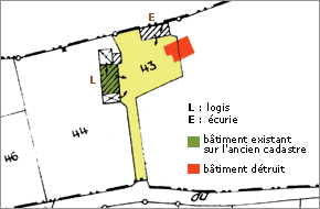 Extrait du cadastre de 1988